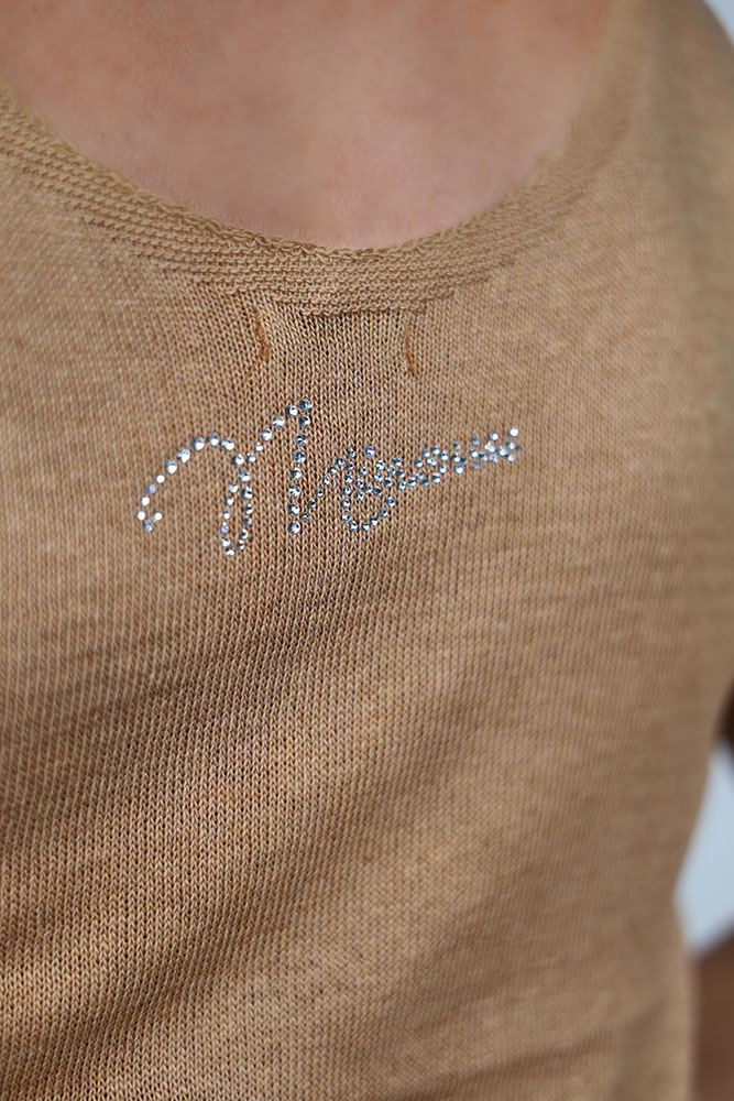 Kobiecy top Dziany Gładki